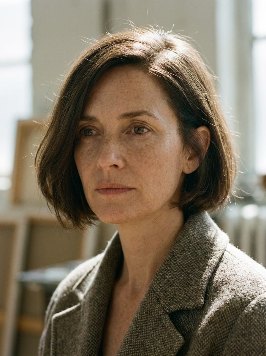 Jawline Bob mit Seitenscheitel - Kurzhaarfrisur für feines Haar